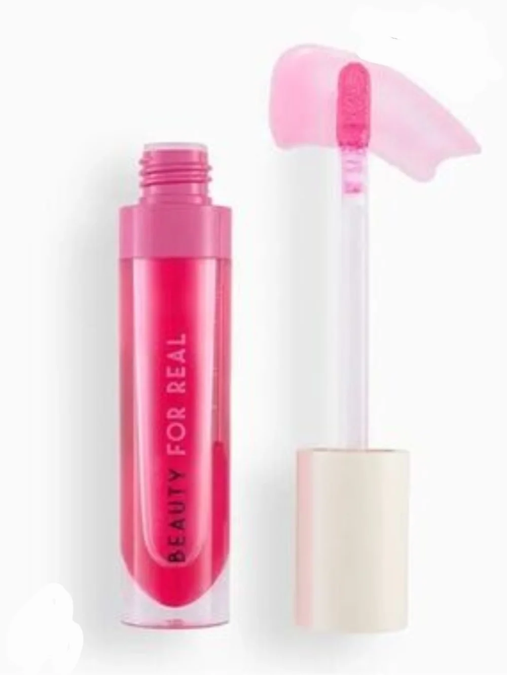 Beauty For Real Lip Revival Hi-Shine Hydrating Lip Oil- Strawberry Field BNIB
